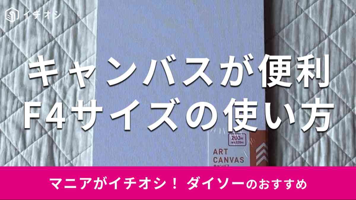 ダイソーの「キャンバス（F4サイズ）」