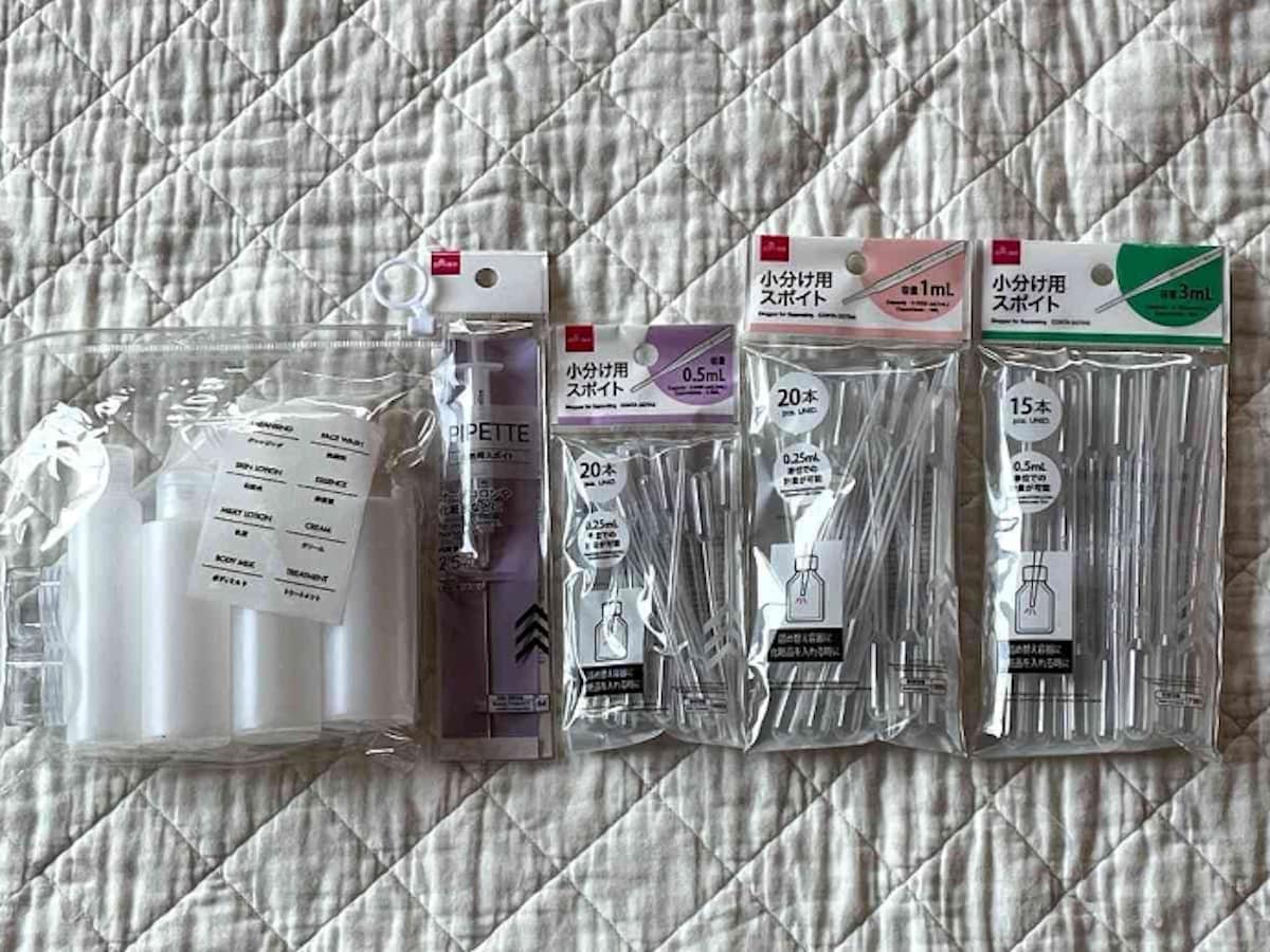 ダイソーの「スポイト」各種