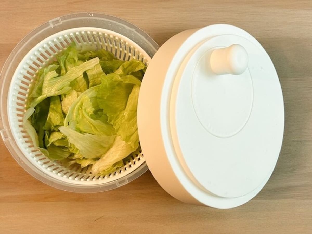 サラダスピナーとして安定して回転させられる