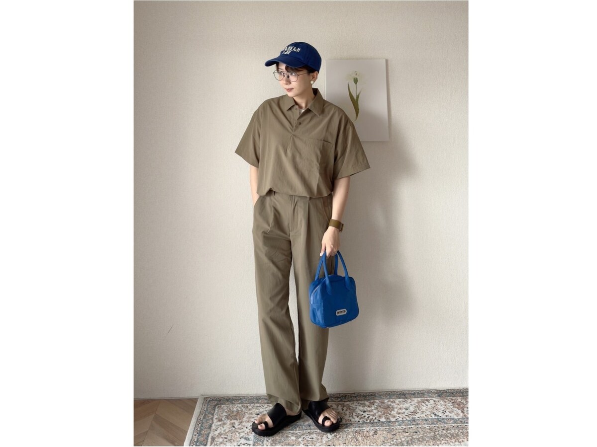 メンズのアイテムをセットアップ風に着るおしゃれ上級者コーデ　出典：WEAR