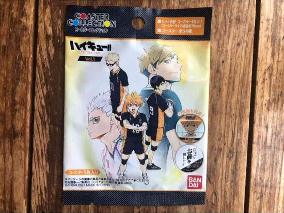 セリアで買える「ハイキュー!!コースター」