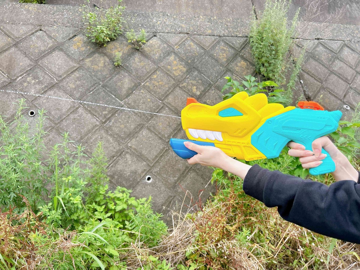 あごの部分が噴射ポンプになっている