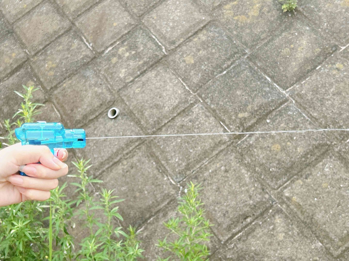 手のひらにすっぽり収まる小型タイプでも水流はかなり本格的