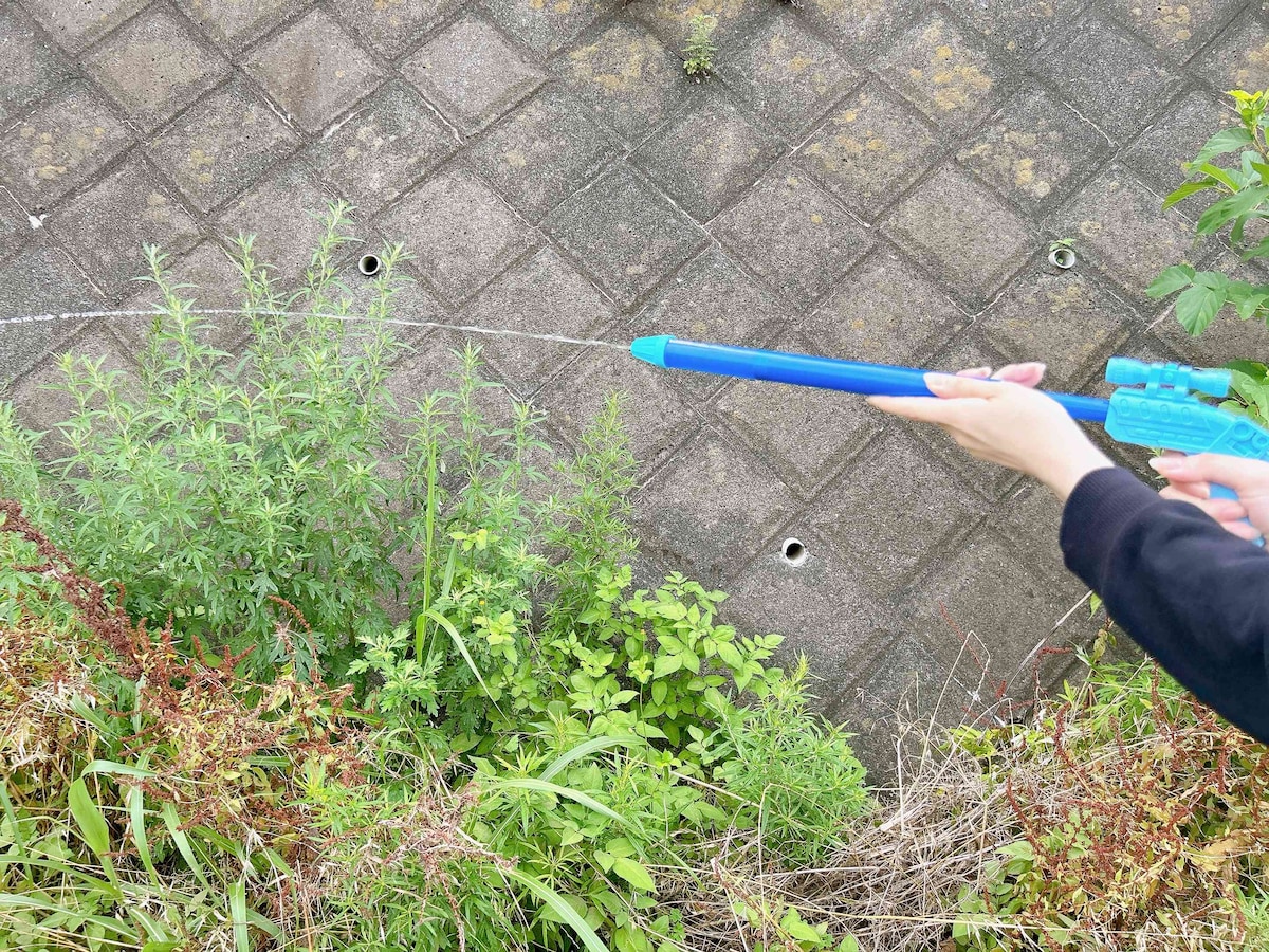 1回の吸水で全て噴射するので毎回吸水が必須