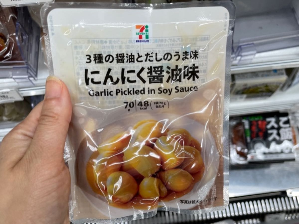 セブンイレブンの「にんにく醤油味」は3種類の醤油とだしを使用