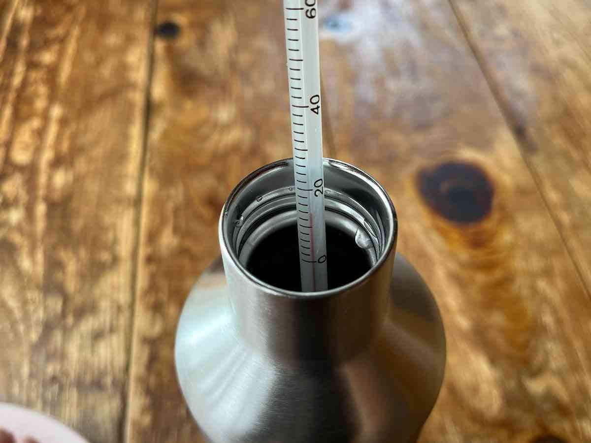 水の温度は14度