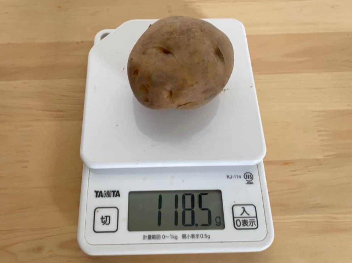 じゃがいも1個を調理したいときは電子レンジでの加熱がおすすめ