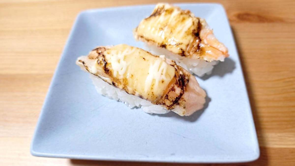 スシロー「えびチーズ・サーモンチーズ」