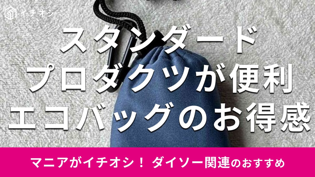 スタンダードプロダクツの「エコバッグ」は手のひらサイズで持ち運び便利！使い方は？