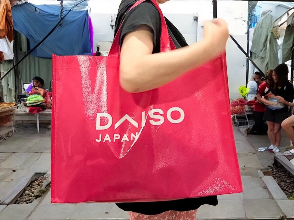 大きめサイズで使いやすい海外ダイソー限定バッグ