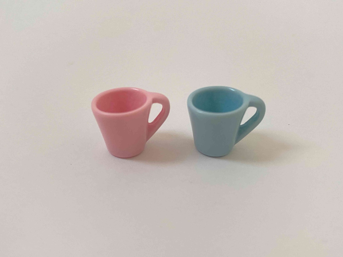パステルカラーがかわいい「ぬい活 ぬい用 ミニカップ2P」