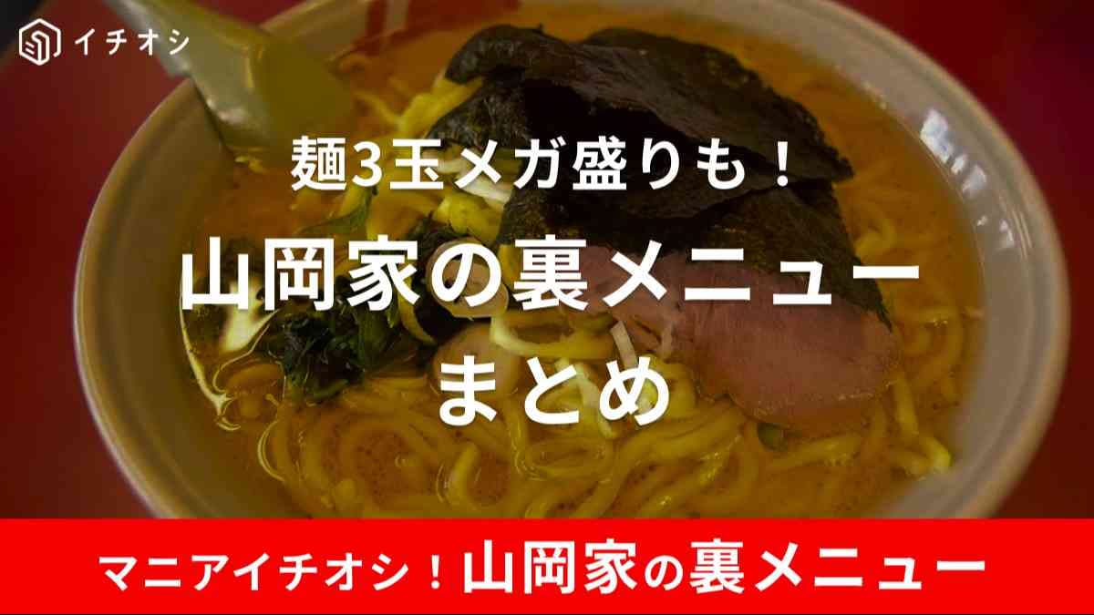 山岡家裏メニューメガ盛り3玉はボリューム満点でおすすめ