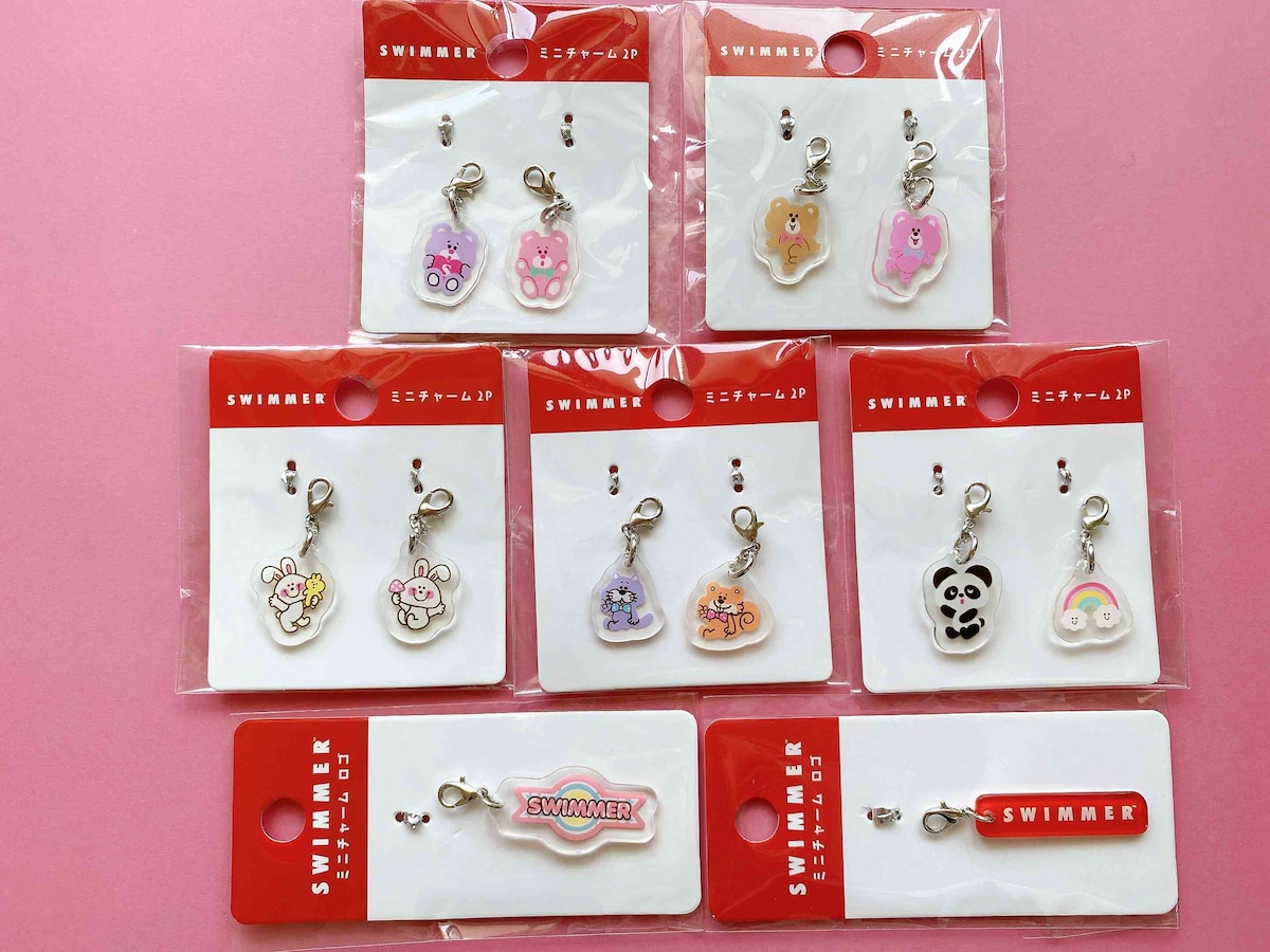 「ミニチャーム」はコラボアイテム最多の7種類展開