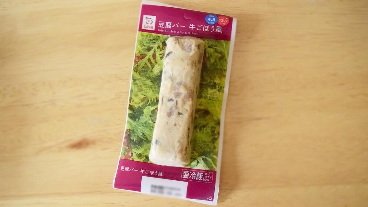 ローソン「豆腐バー 牛ごぼう風」