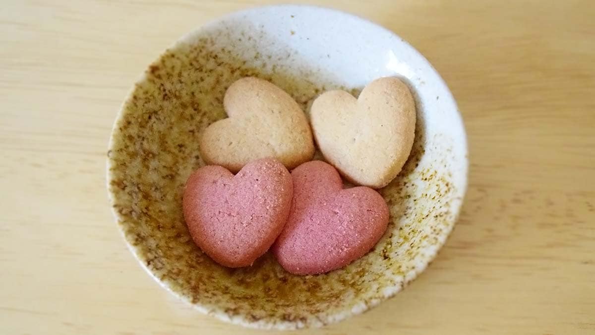 ハート型でかわいらしいビジュアル。
