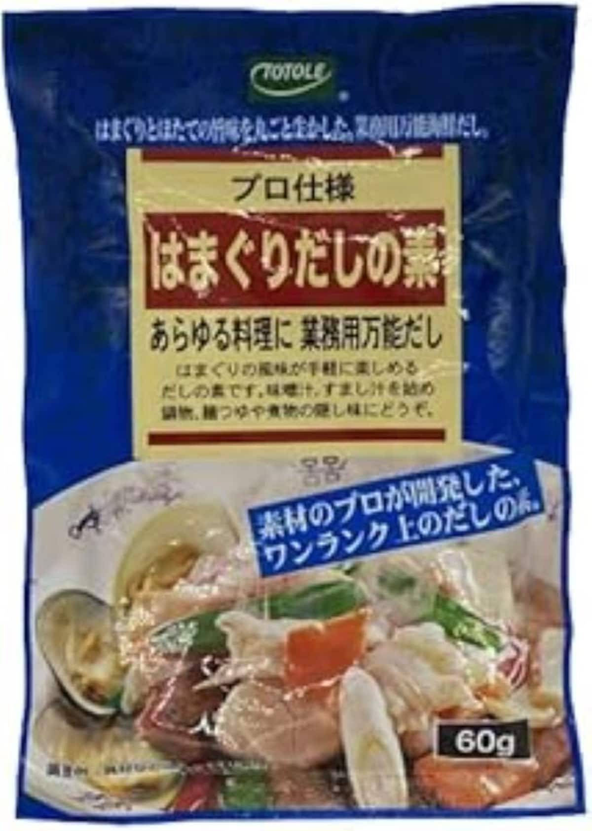 肉のハナマサの「プロ仕様　はまぐりだしの素」はスープや味噌汁に活用できる