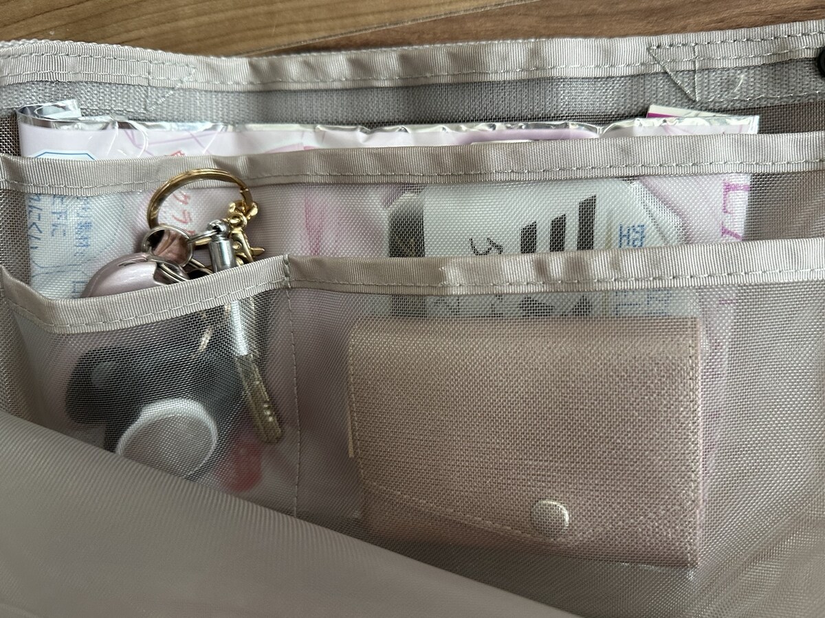 筆者の使用例　内側のポケット