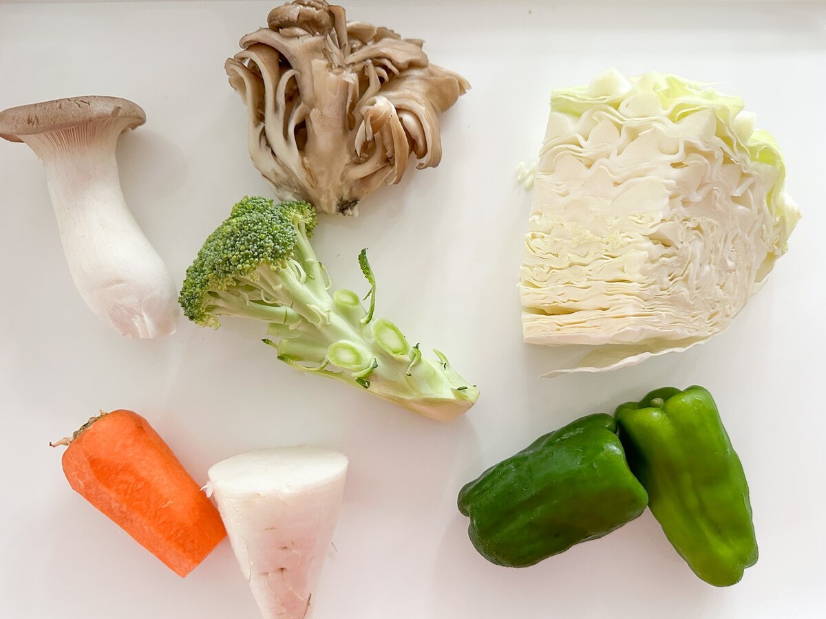 中途半端に残った野菜