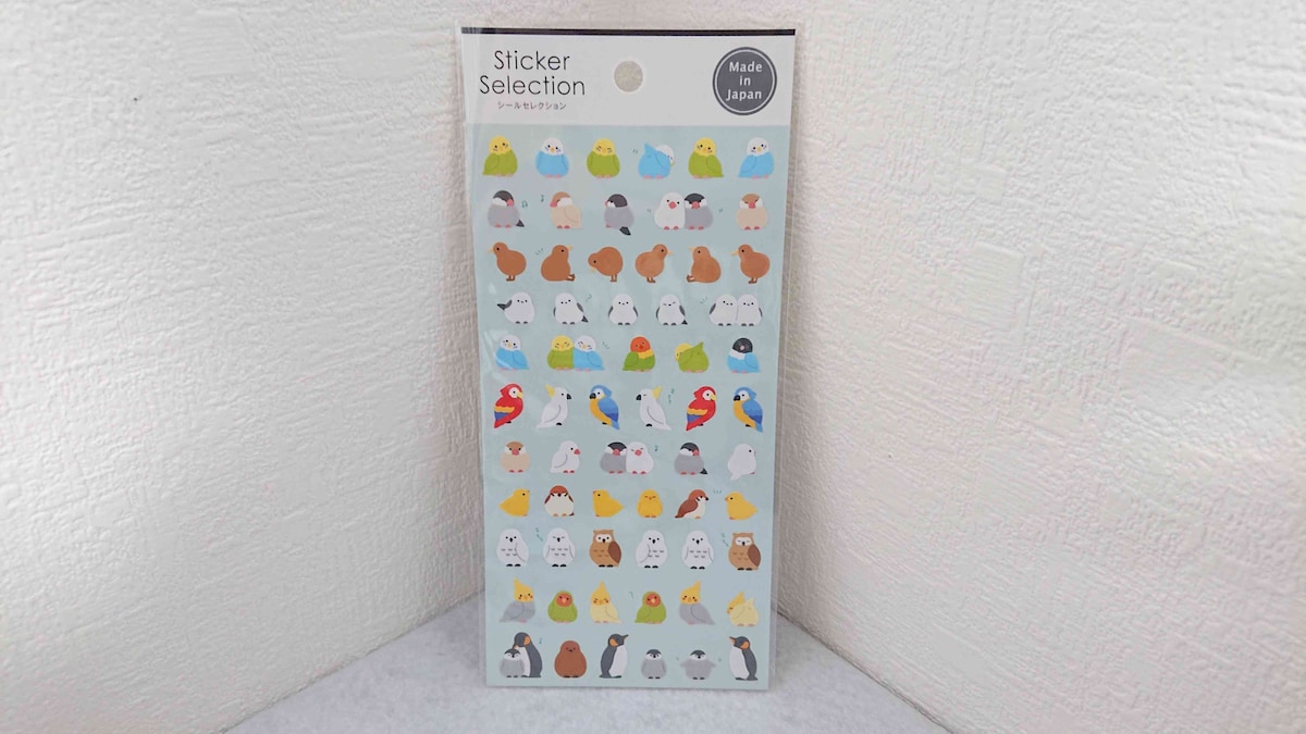 セリアの「デザインシール bird」