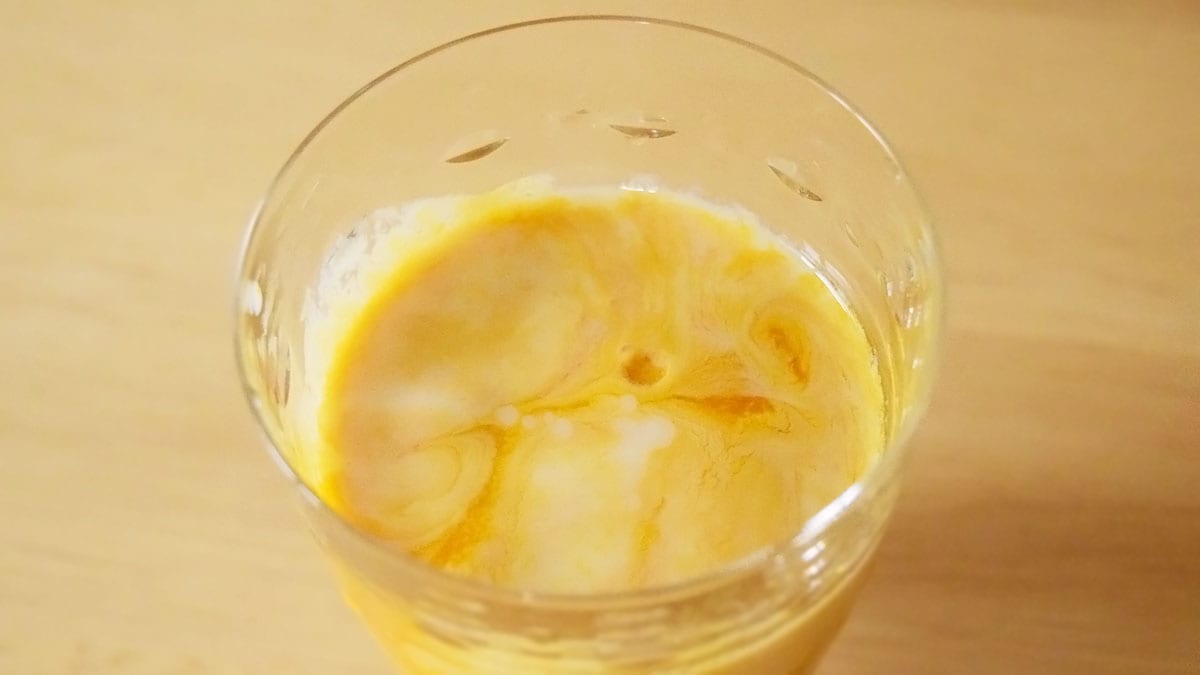調整豆乳と割ってから飲んでみます。