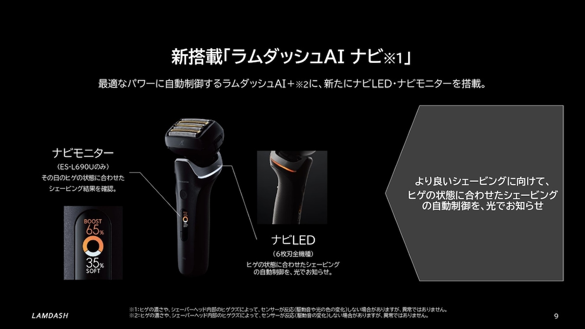 新搭載の「ラムダッシュAIナビ」の概要