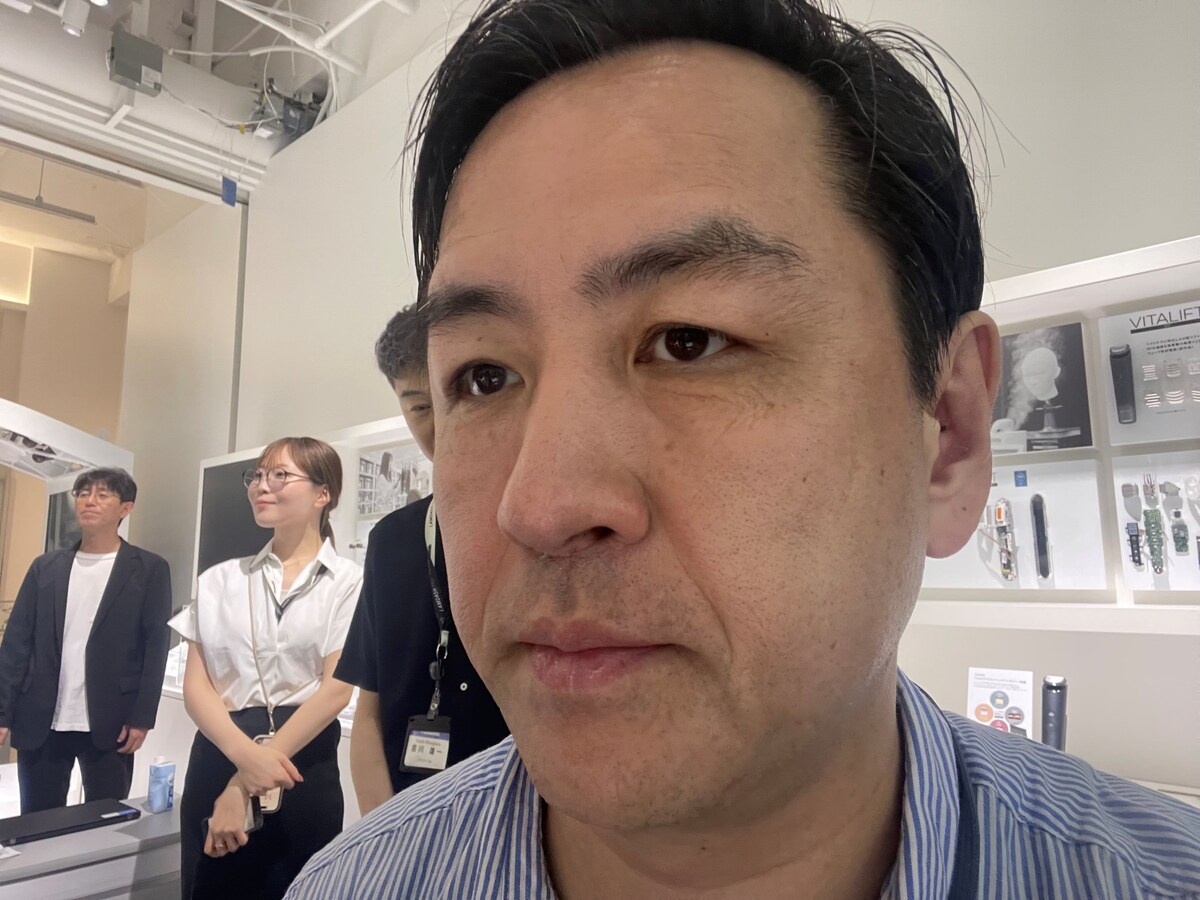 シェービングを終えたところ