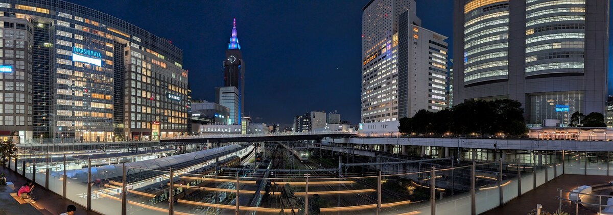 夜景のパノラマ写真