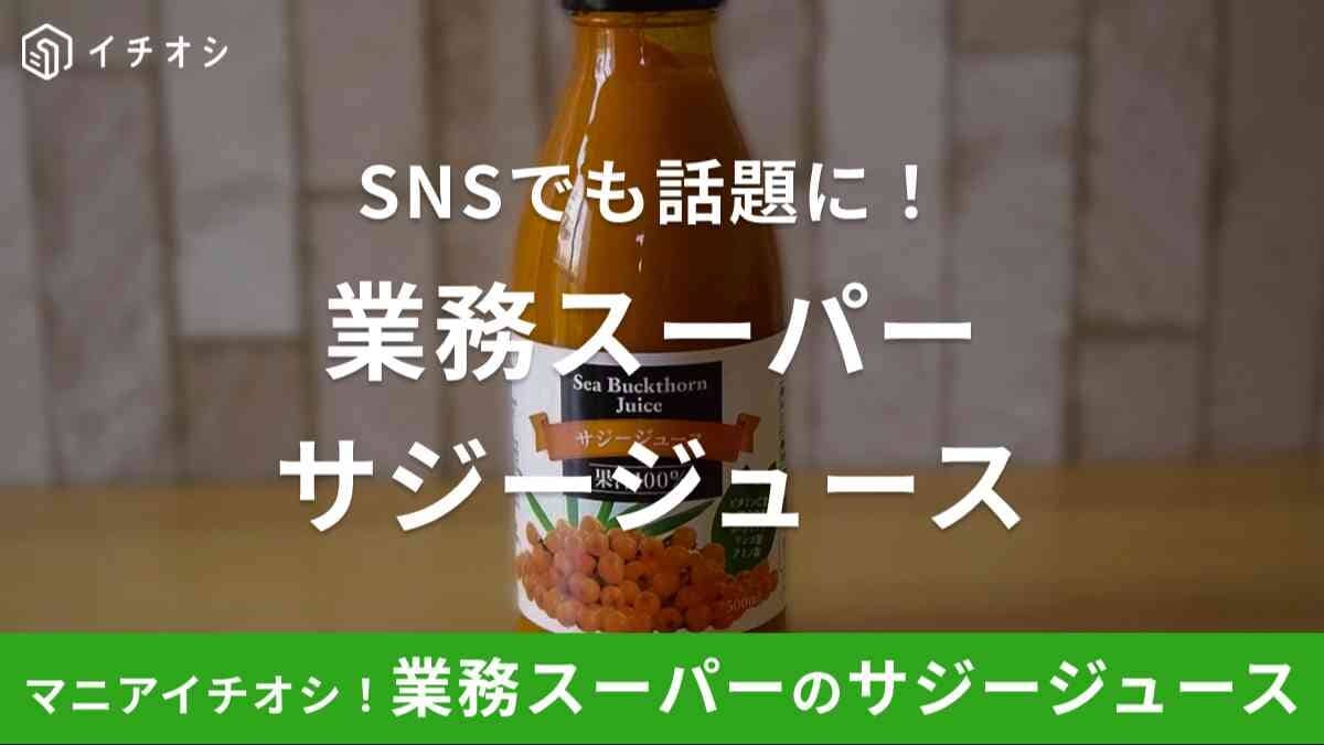 業務スーパー「サジージュース」の口コミは良い悪い?ビタミンCや鉄分など栄養豊富で健康におすすめ! | イチオシ | ichioshi