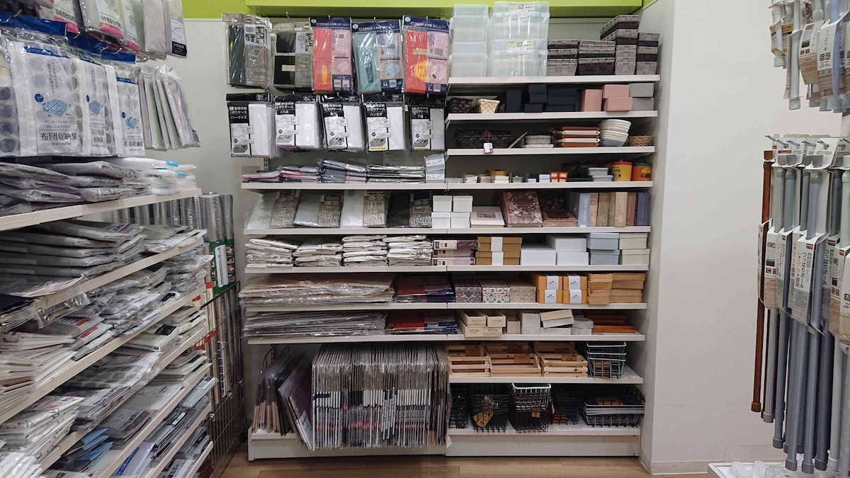 セリアの「箱」の売り場