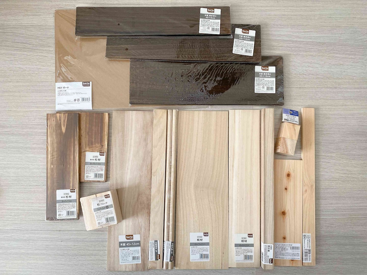 セリアはDIYに使える木材が種類豊富！