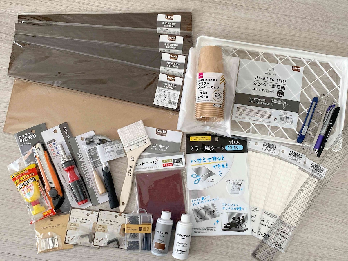 「ローテーブル」を作るときに必要な材料・道具は？