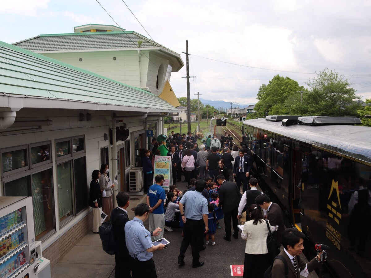 田主丸駅でのおもてなし