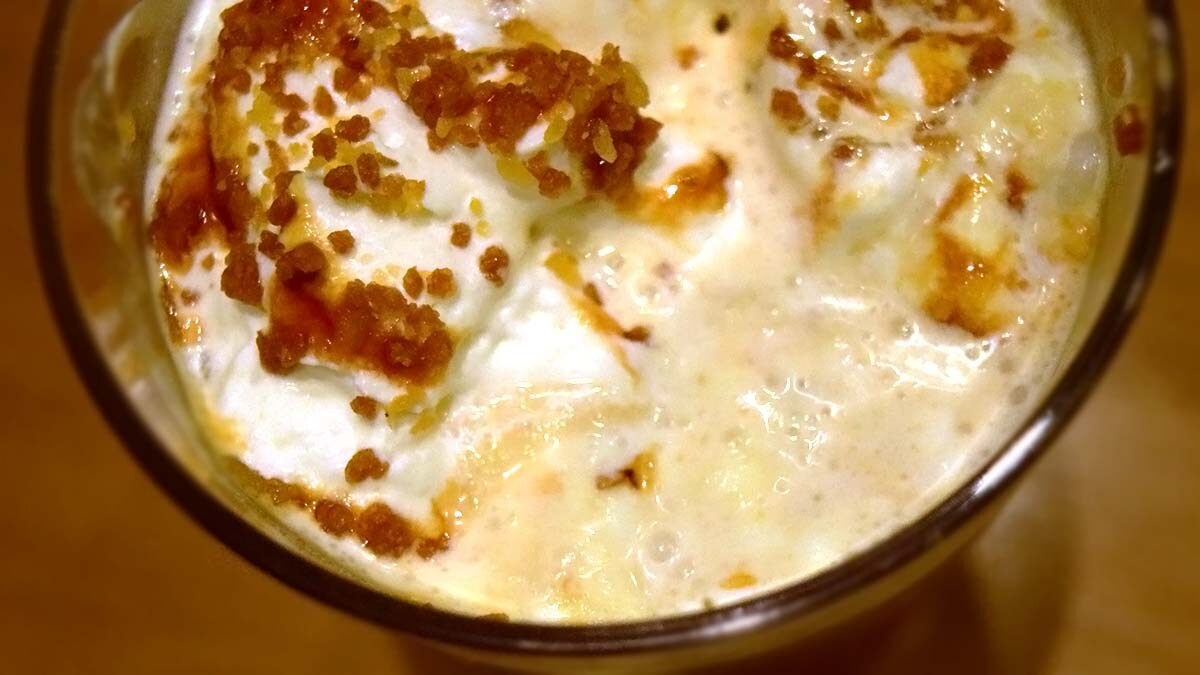 ドリンクそのものは、本当に焼き芋のような味わい
