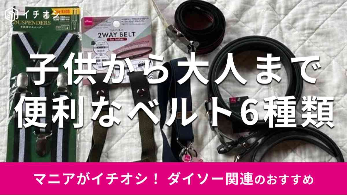 ダイソーの「ベルト」おすすめ6種類