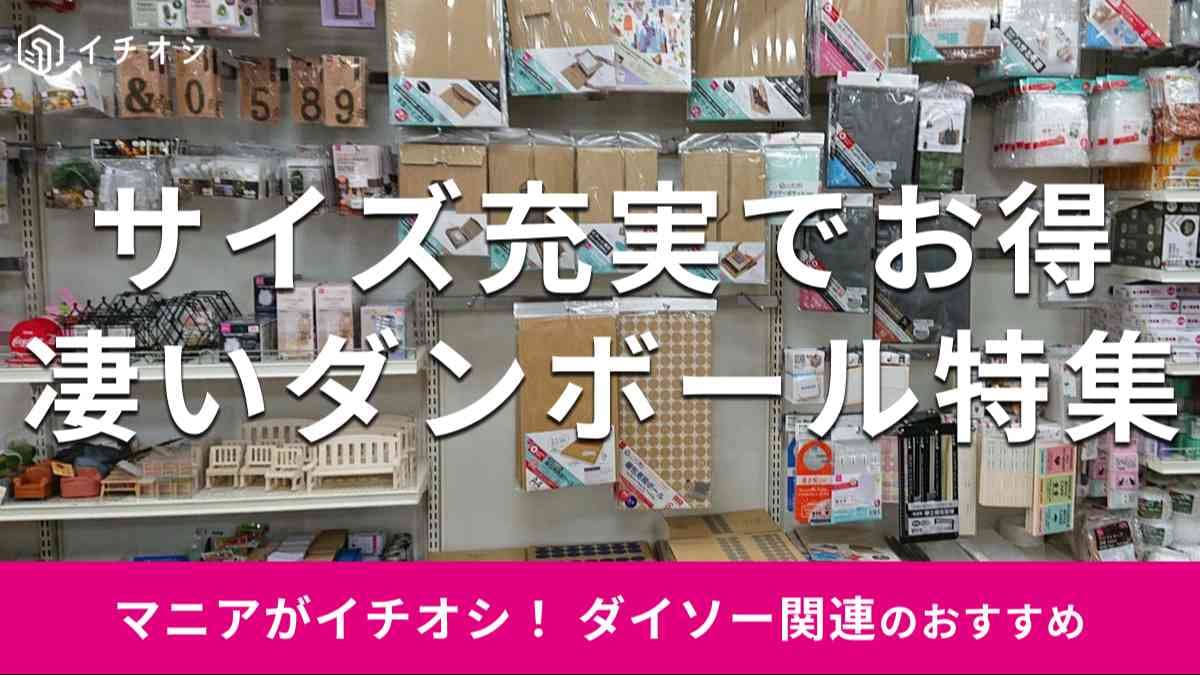 ダイソーの「ダンボール」でおすすめの種類は？