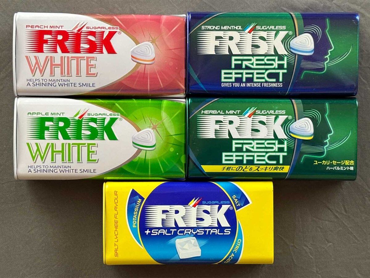 クラシエ「FRISK WHITE」2020年、「FRISK FRESH EFFECT」2022年、「FRISK+SALT CRYSTALS」2022年