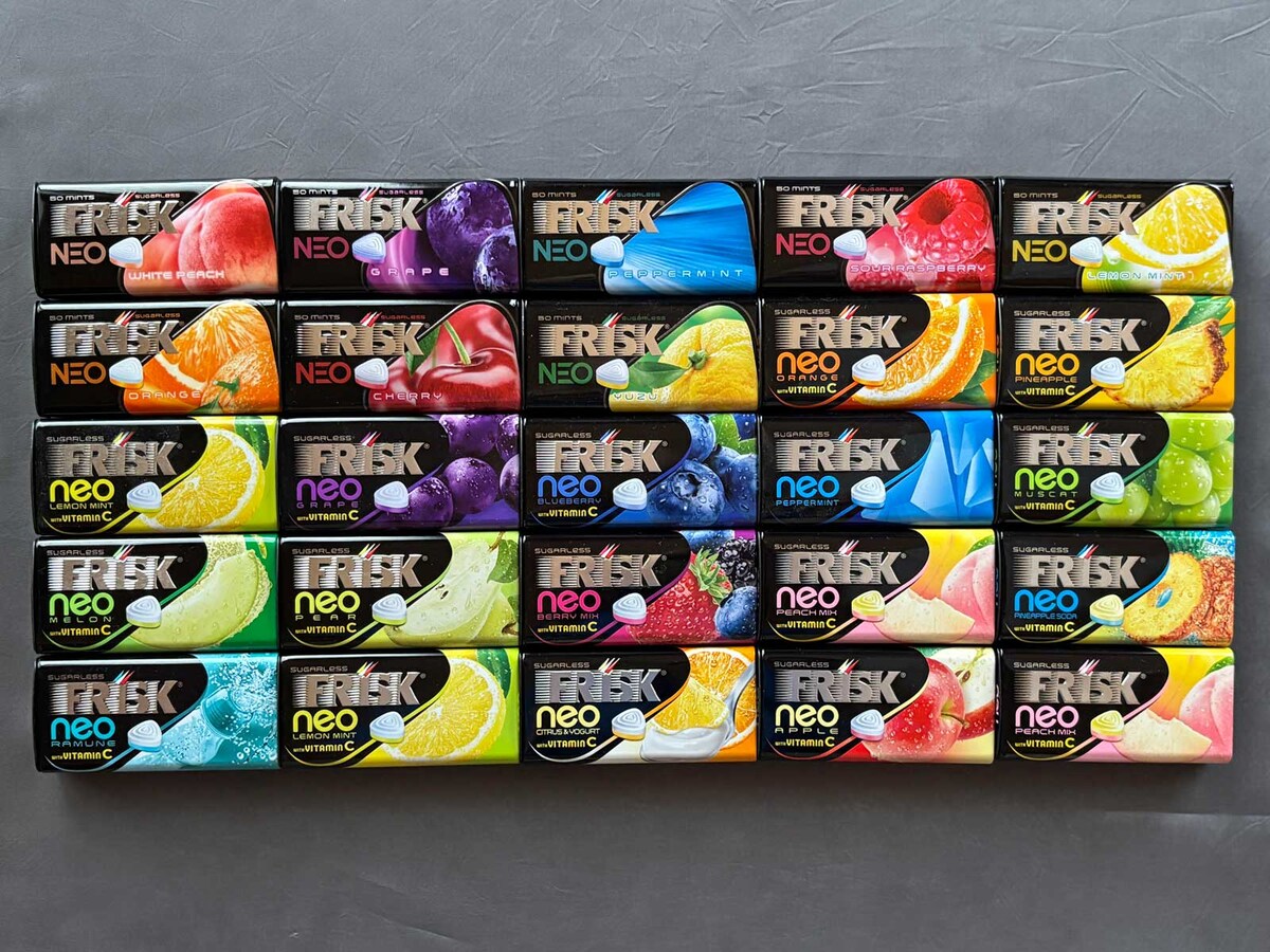 今まで販売されていたクラシエ「FRISK NEO」のバリエーション