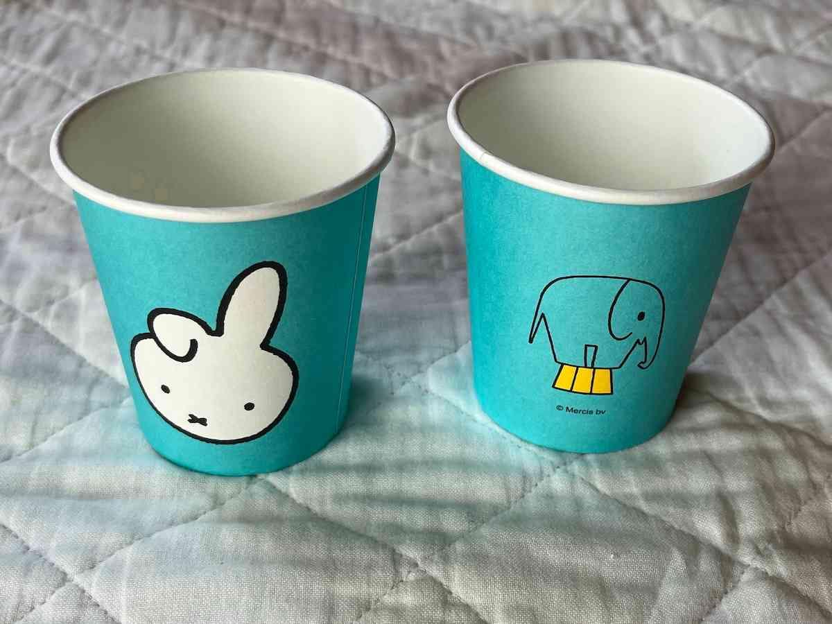 ダイソーの「ペーパーカップ ミッフィー 205mL」は可愛いイラスト入り