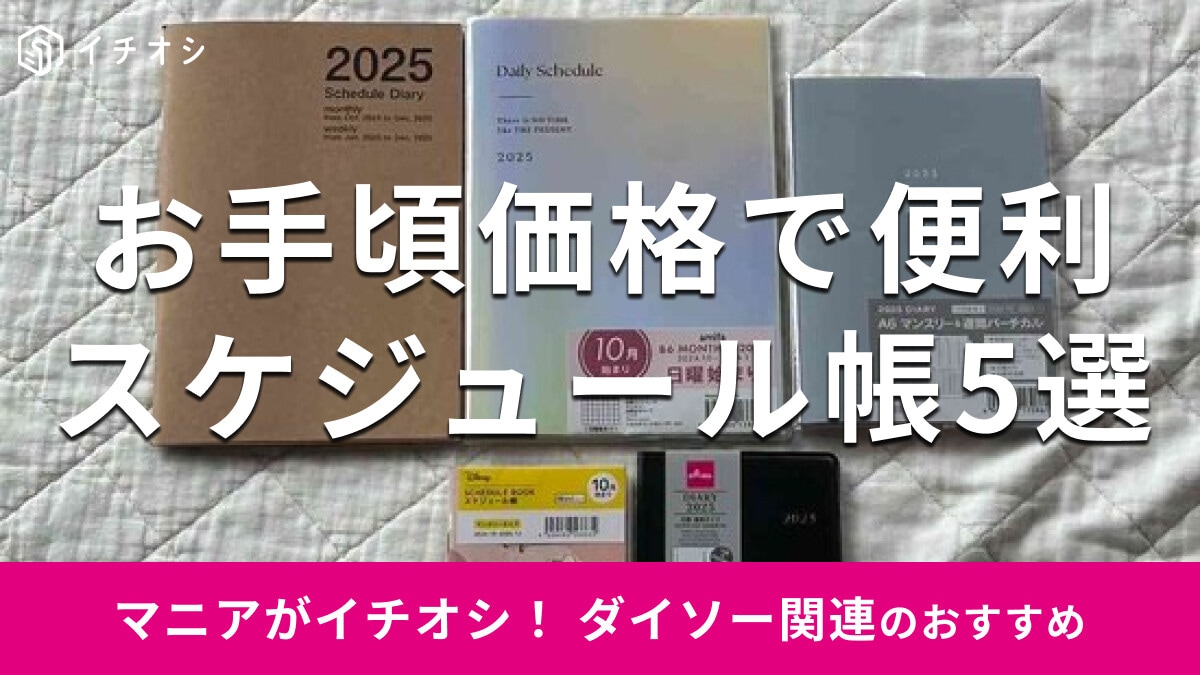 100均ダイソーの「スケジュール帳」便利なおすすめ5種類比較！売り場はどこ？【2025年度最新版】