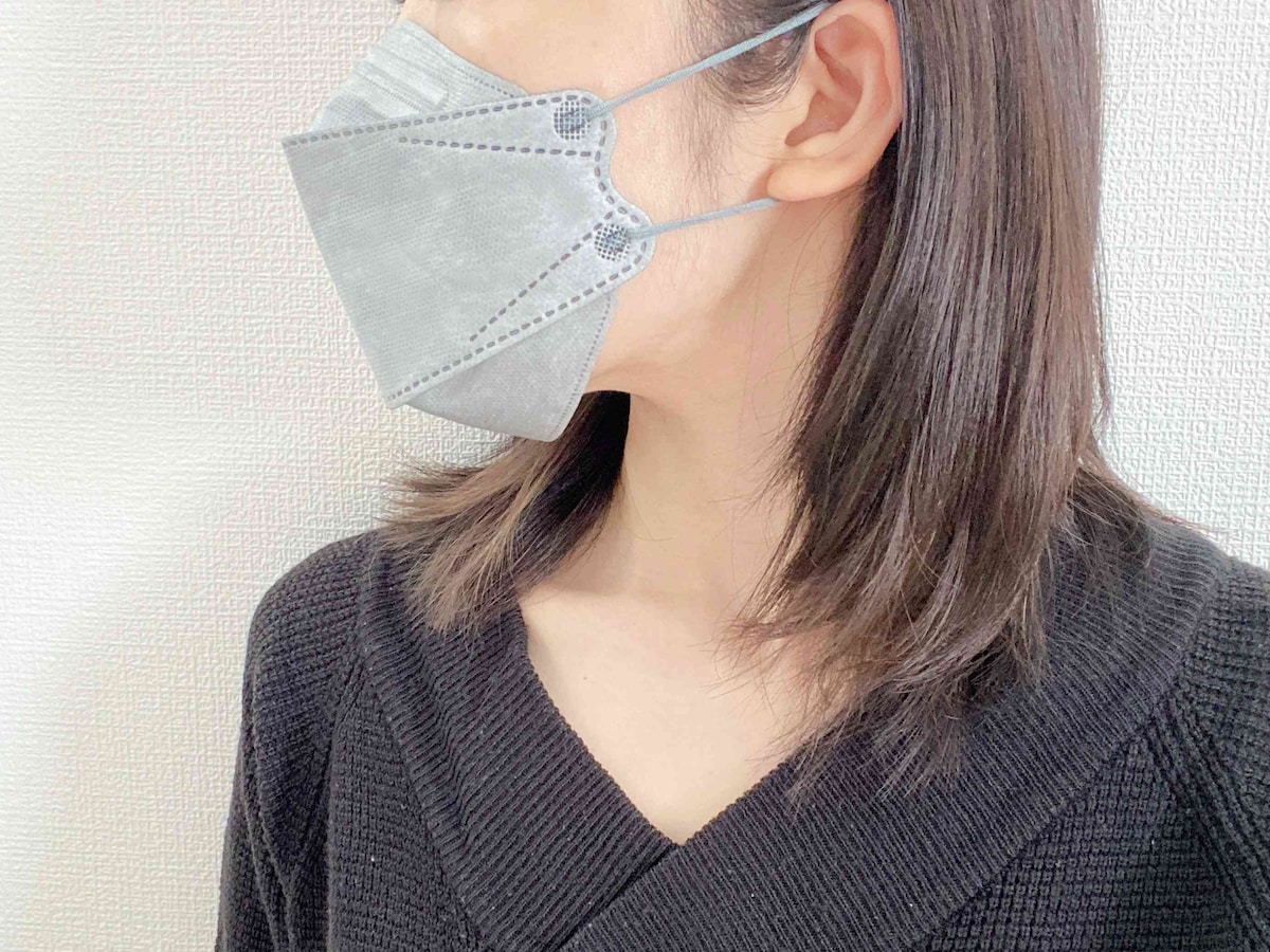 口元に空間ができるので呼吸のしやすさは◎