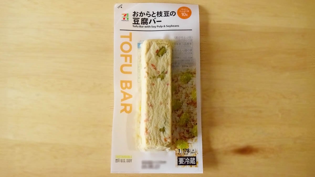 おからと枝豆の豆腐バー