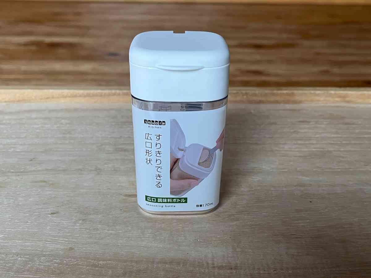 セリアの「SK すり切りできる広口調味料ボトル170ml」