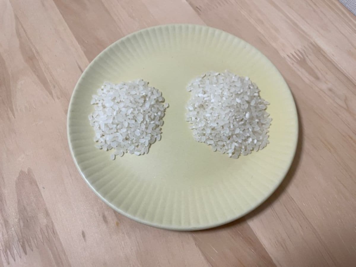 業務スーパーのお米「栃木県産コシヒカリ」と自宅のお米を比較
