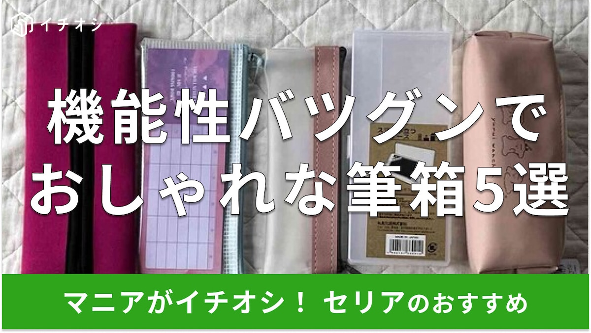 100均セリアの「筆箱」機能的でおしゃれな5種類！透明スマホ対応、スリム型もおすすめ