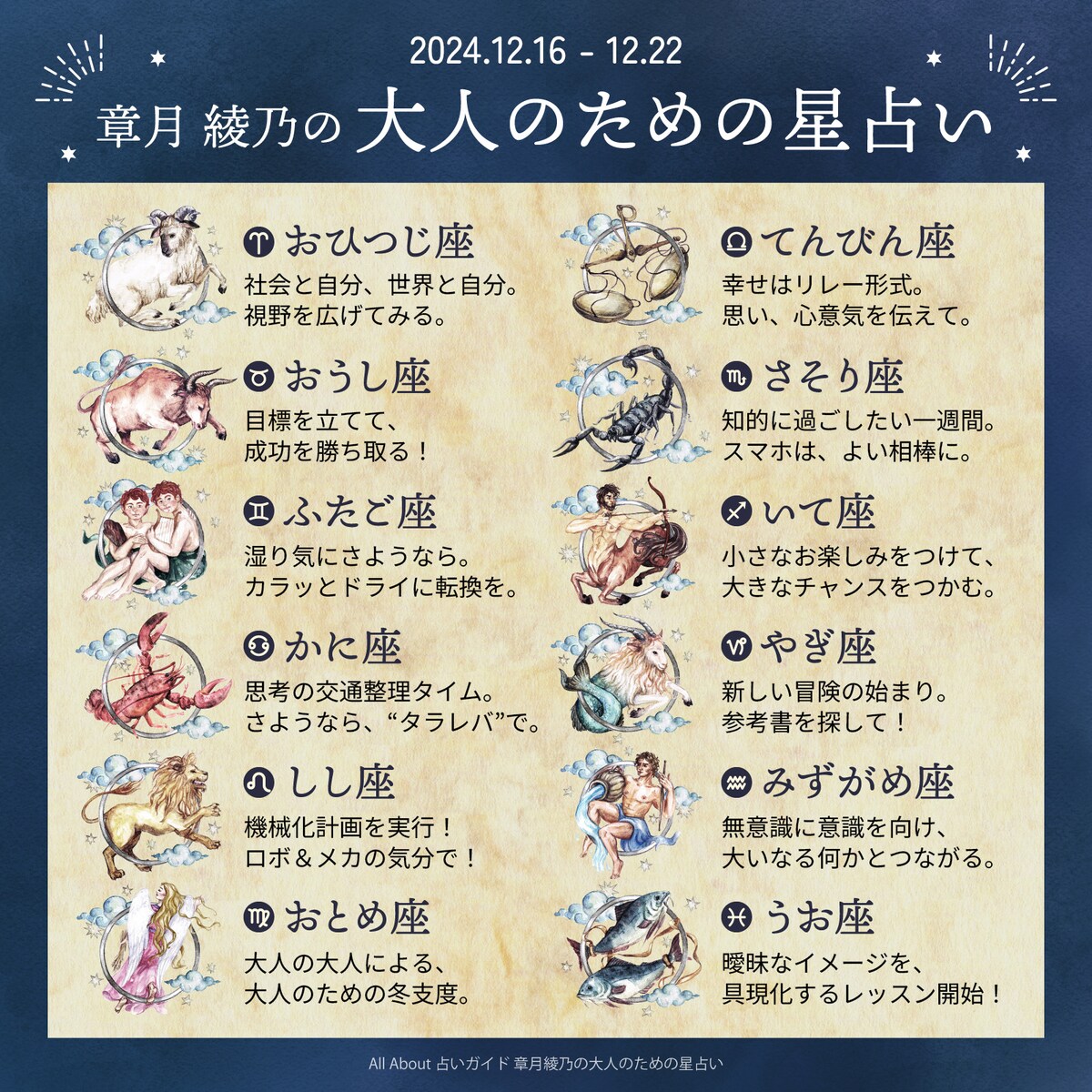 章月綾乃からあなたへ送る今週のメッセージ
