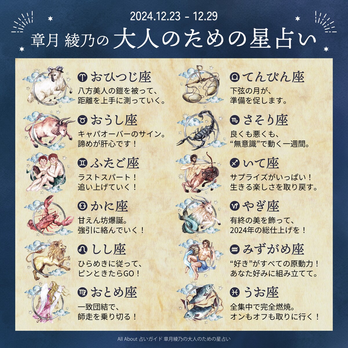 章月綾乃からあなたへ送る今週のメッセージ