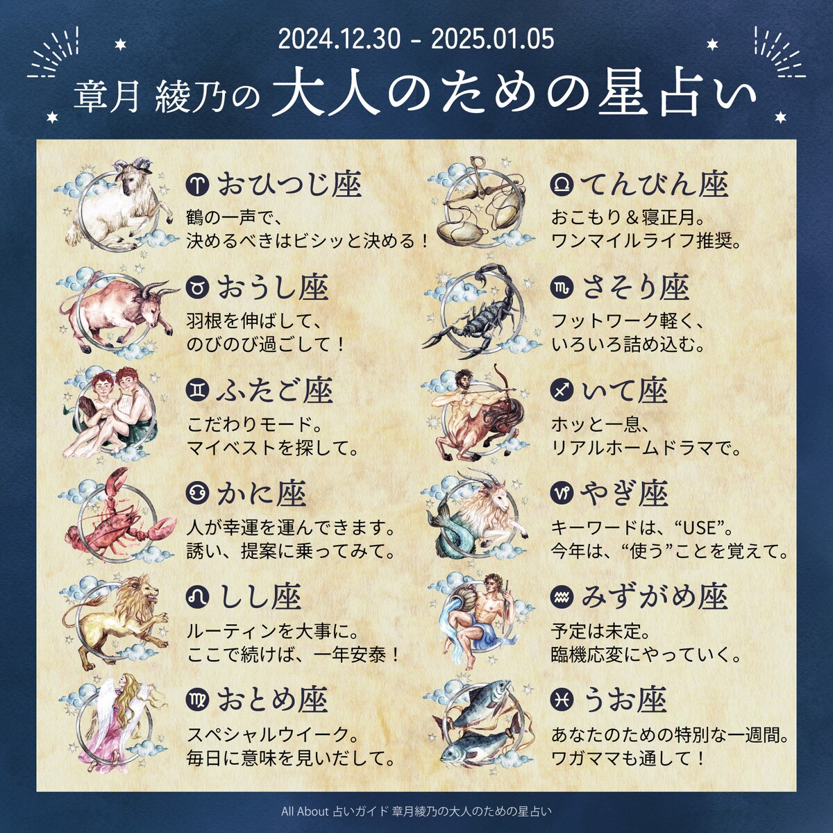 章月綾乃からあなたへ送る今週のメッセージ