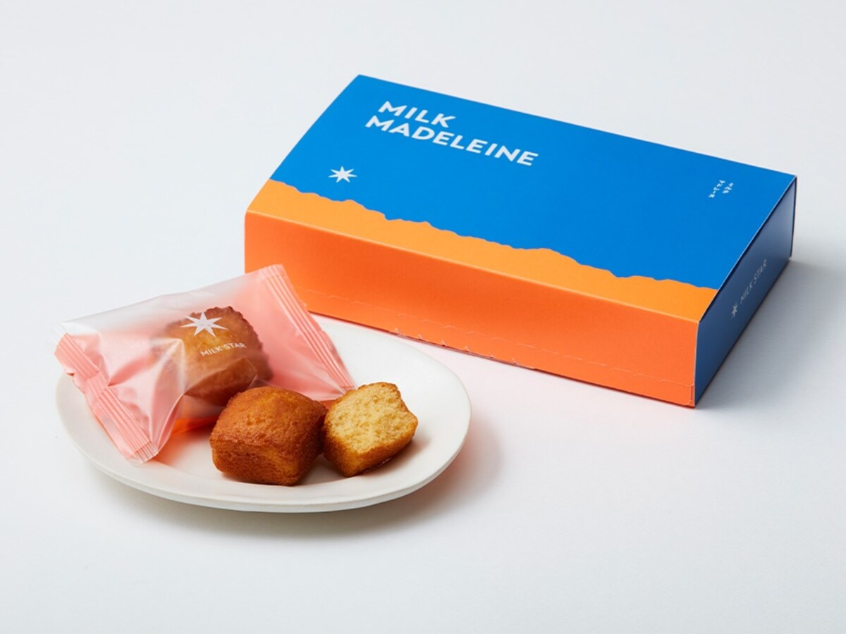 バターとミルクが調和した「MILK STAR」のミルクマドレーヌ／4個入り1296円、8個入り2592円（税込