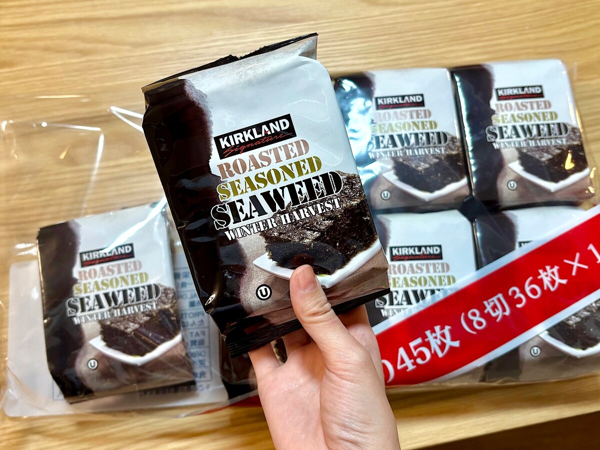 「カークランドシグネチャー 韓国味付海苔 10パック」2498円（税込）