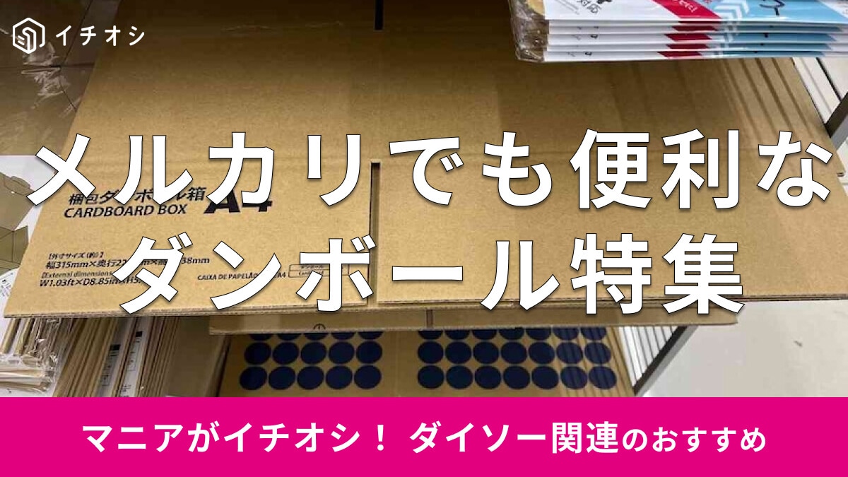 100均ダイソーの「ダンボール」はお得に買えて便利！おすすめ7選とメルカリの送料